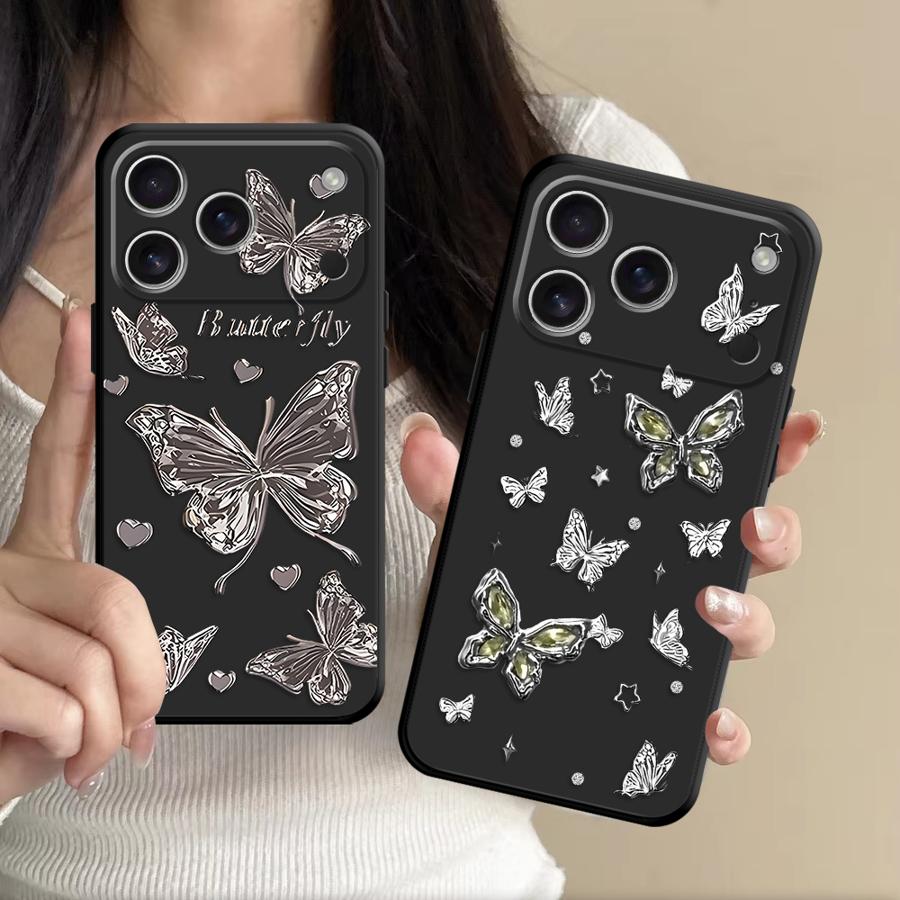 Apple Iphone 16 - Metal Butterfly Case for Apple iPhone