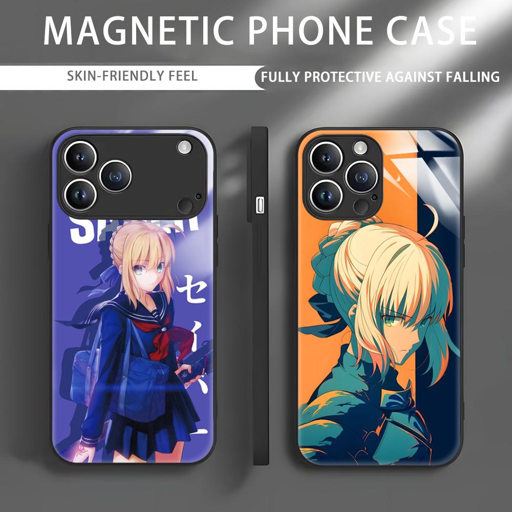 Apple Iphone 15 - Anime Fate S-Saber Phone Case For