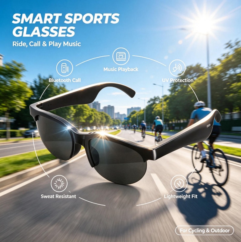 Smart Glasses Bluetooth Call M - огляд і ціна Smart Glasses Lens