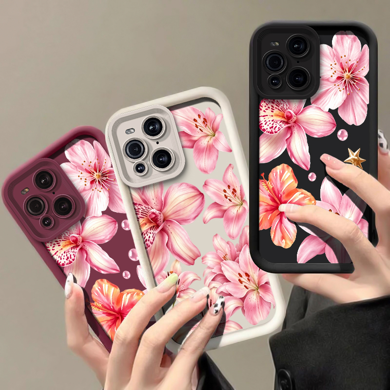 Pink Lily Flower Pattern Phone - огляд і ціна Oppo Find X8