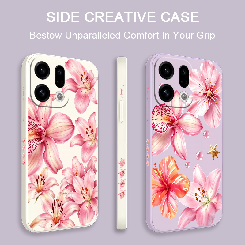Cute Pink Lily Flowers Phone C - огляд і ціна Oppo Reno 12