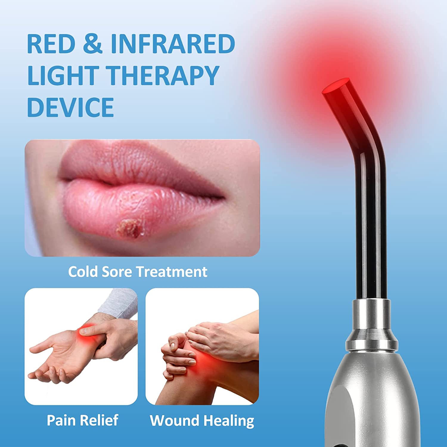 Red Light Therapy for Cold Sor - огляд і ціна Galvanic Skin Sensor